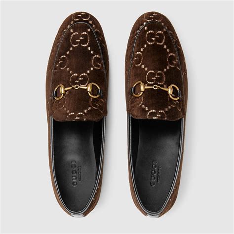 gucci gg jordaan loafer|Gucci jordaan velvet loafer.